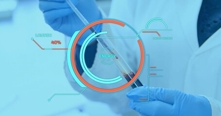 Poster - Image of scope scanning over male doctor holding xray photograph