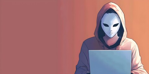 Poster - hacker unmasking anonymous individuals online revealing the unseen vulnerability of digital identiti