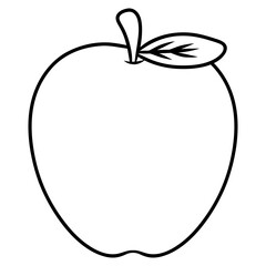 Poster - apple fruit icon vector