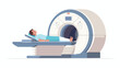 MRI magnetic resonance imaging machine scanning patie