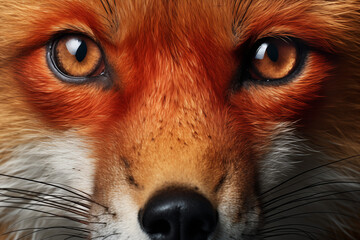 A red fox close up portrait