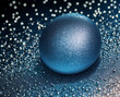 abstract background with blue  ball,  lights and shadow