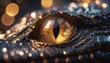 croc golden eye close up