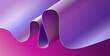 Abstract fluid wave ribbon purple pink blue background vector illustration graphic, wavy dynamic energy magenta wallpaper backdrop element, irregular liquid curve flow gradient image clip art