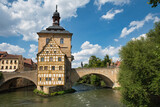 Fototapeta  - Altes Rathaus in Bamberg Oberfranken Deutschland