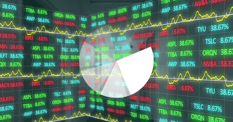 Poster - Image of statistics and financial data processing