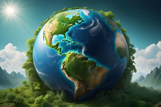World environment and earth day Illustrations