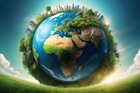 World environment and earth day Illustrations