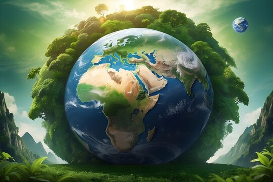 World environment and earth day Illustrations