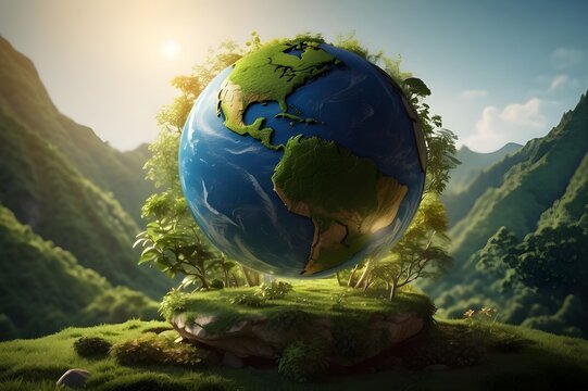 World environment and earth day Illustrations