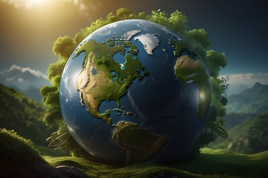World environment and earth day Illustrations