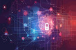 © Jane - Secure global business network connections, cyber security shield protecting sensitive data, internet technology concept, flat vector illustration for web banner or abstract background design.