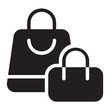 shopping bag glyph icon
