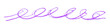 purple pencil strokes isolated on transparent background