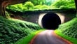 Tunnel-in-the-forest