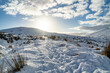 Glenveagh National Park covered in snow, County Donegal - Ireland