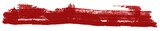 Fototapeta  - Unikalny, czerwony, gruby, nieregularny pas namalowany farbą. Half tonę, półtony, czarne kropeczki. Tło, baner, miejsce na tekst. Izolowany, przezroczyste tło.