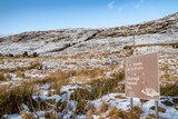 Fototapeta Miasto - Glenveagh National Park covered in snow, County Donegal - Ireland