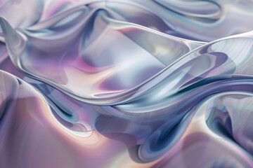 Poster - Abstract background with a liquid 3D surface. Hi-tech futuristic. Materials Science. Background image. Created with Generative AI technology.