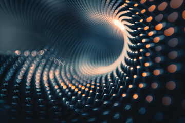 Poster - Abstract background with a 3D surface. Hi-tech futuristic. Materials Science. Background image. Created with Generative AI technology.