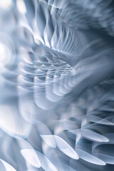 Poster - Abstract background with a blurred 3D surface. Hi-tech futuristic. Materials Science. Background image. Created with Generative AI technology.