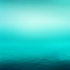 Wall Mural - Turquoise gradient background with blur effect, light turquoise and dark turquoise color, flat design