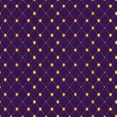 purple and gold harlequin seamless pattern