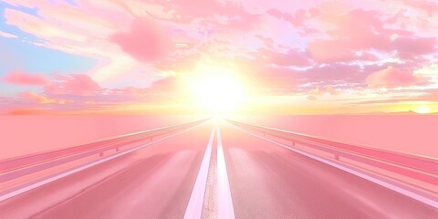 high speed concept, gradient river and sky, speed lines
