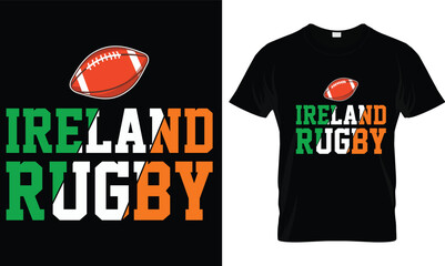 Wall Mural - Rugby t-shirt design vector.