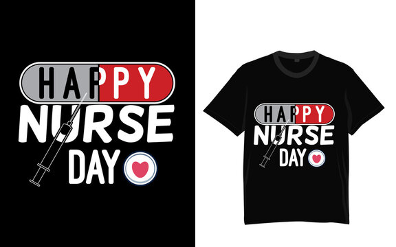 Happy Nurse Day tshirt design illustration vector typography