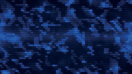 Poster - Blue pixel gradient background. Mosaic with background color change. Blue square background. Wallpaper pixels, squares, mosaic, blue, gradient. Vector illustration.