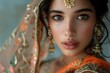 Celebrating Indian Beauty: A Radiant Upper Body Portrait of a Confident Model Embracing Cultural Heritage