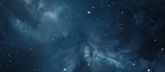 Wall Mural - Dark night sky with stars
