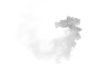 Smoke car burnout on transparent background