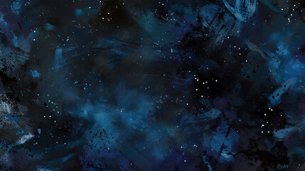 Wall Mural - Dark blue night sky with stars
