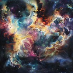 Wall Mural - Fantastic image of space and starry sky
