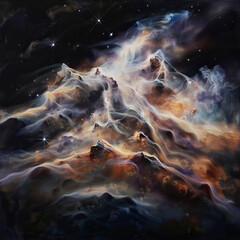 Wall Mural - Fantastic image of space and starry sky
