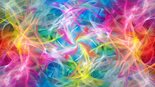 Vivid Swirls Of Color Creating Abstract Artwork