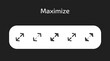 © Muhamad - Maximize icons in 5 different styles as vector