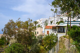 Fototapeta Konie - Landscape of traditional Greek village of Nikia. Nisyros island, Greece