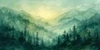 Ethereal Watercolor Woodland Dreamscape Generative AI