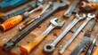 © arayabandit - Close up reveals various work tools commonly used across professions, essential for technicians and handymen, showcasing their versatility and utility.