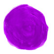 Fioletowa plama w kształcie koła  -  izolowany plik graficzny w formie karteczki, nalepki.