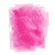 Różowa plama w kształcie prostokąta -  izolowany plik graficzny w formie karteczki, nalepki.