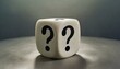 © Hiyoko maru - One large dice, question mark all over, simple and easy to see