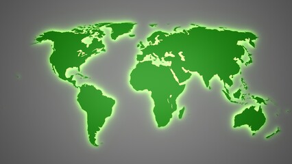 green world map