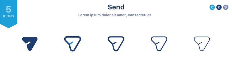 Leinwandbilder - share icon set. Share arrow vector icon - send message icon, message sent symbol , export, reply, send, forward icons button