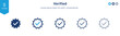 Verified badge icon tick symbol vector approved check mark icon. Blue verify checkmark icons - Certificate badge Quality icon	
