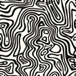 Monochrome labyrinth pattern inspired by nature, perfect for textile art