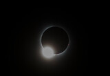 Fototapeta Nowy Jork - Diamond Ring, Total Solar Eclipse, Seen From Dublin, Ohio, April 8, 2024